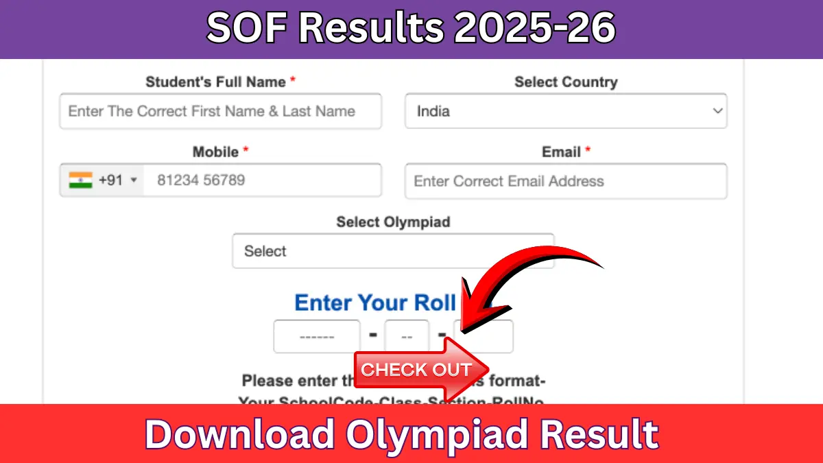 🚨 SOF Results 2025-26 OUT (NSO, IMO, IEO) | Download Olympiad Result at results.sofworld.org