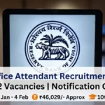 RBI Office Attendant Recruitment 2026: Complete Guide to 572 Vacancies (Notification PDF Out!)